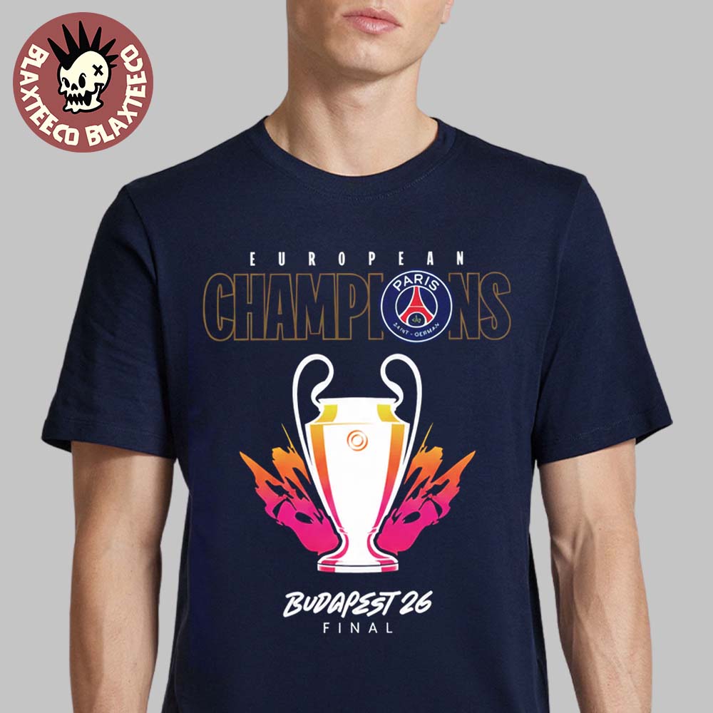PSG Budapest 2026 UCL Final Winners T-shirt