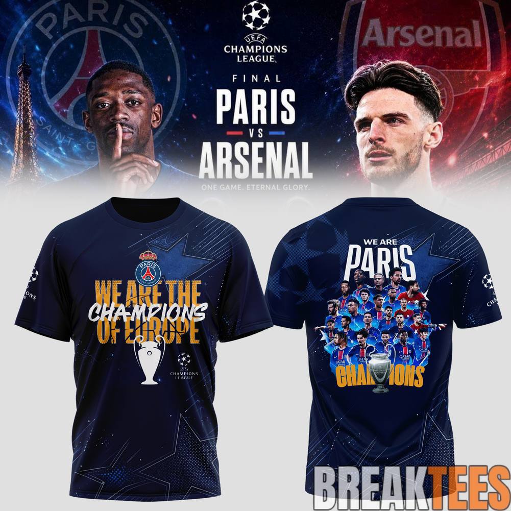 PSG Champions of Europe UCL 2026 Shirt