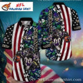 Patriotic Ravens Pride - American Flag Ravens Hawaiian Shirt