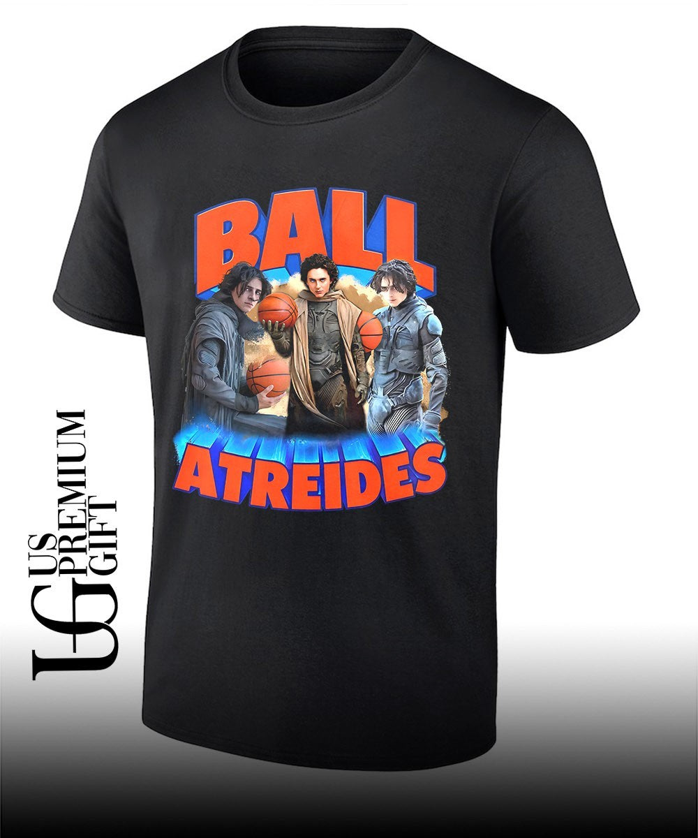 Paul Atreides Ball Atreides holding basketballs basketball 2026 Dune movie graphic shirt
