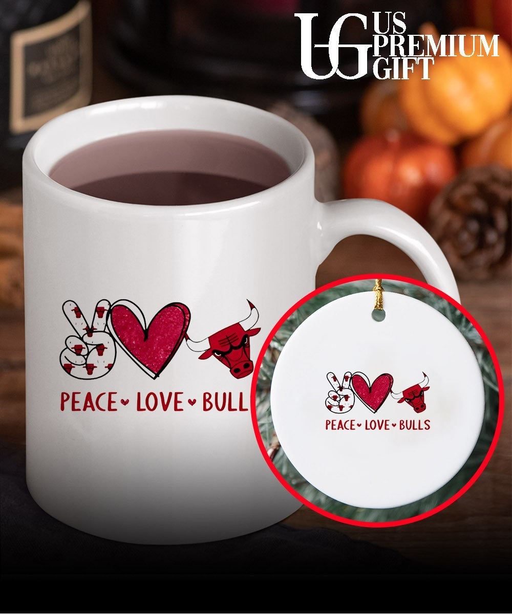 Peace Love Chicago Bulls NBA shirt