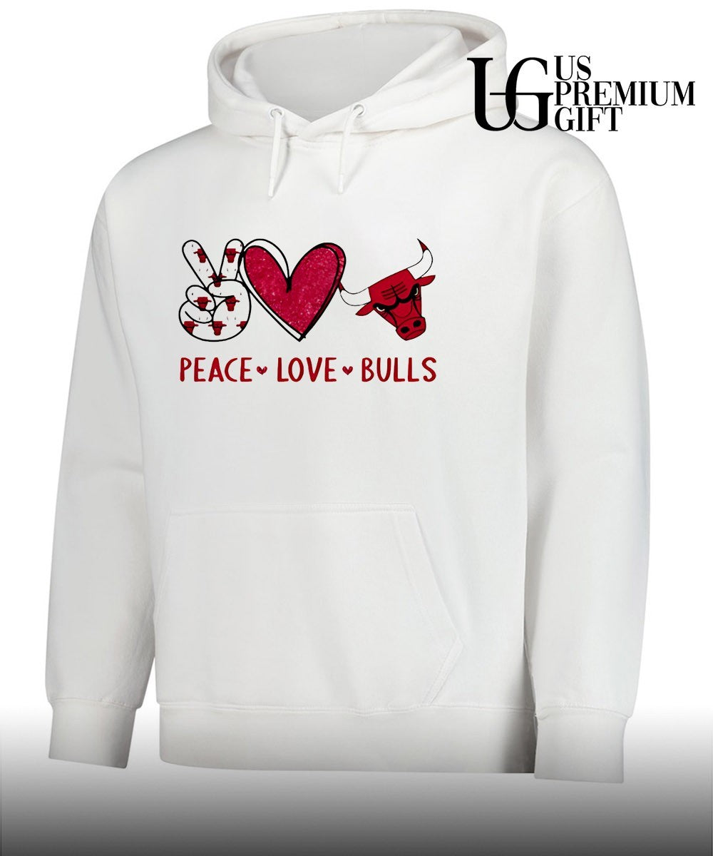 Peace Love Chicago Bulls NBA shirt