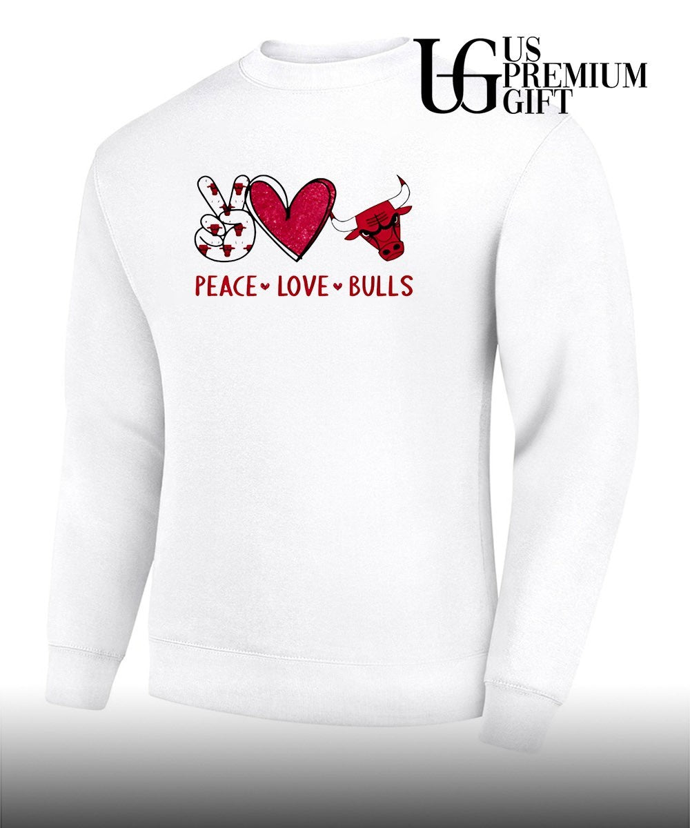 Peace Love Chicago Bulls NBA shirt
