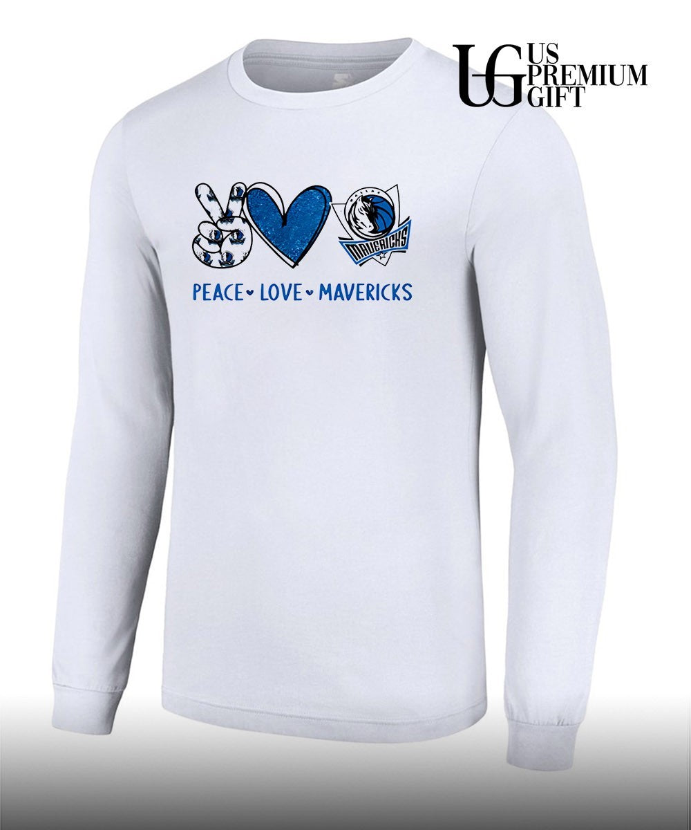 Peace Love Dallas Mavericks NBA shirt