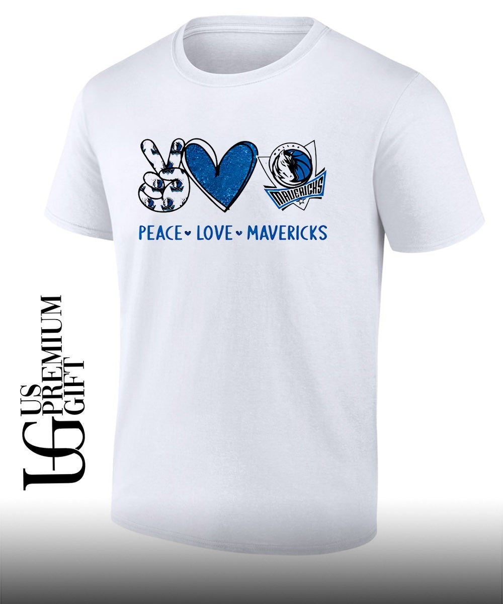 Peace Love Dallas Mavericks NBA shirt