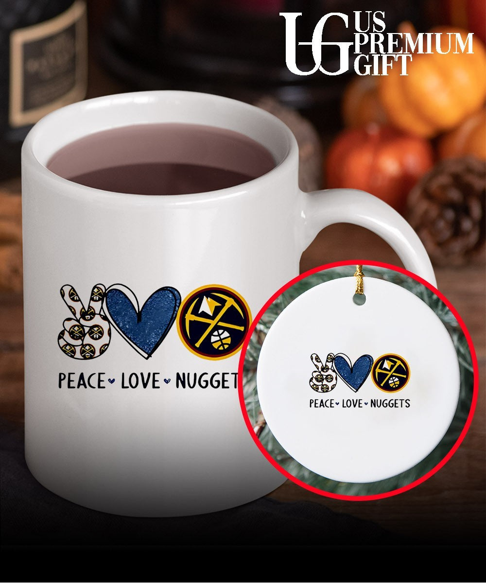 Peace Love Denver Nuggets NBA shirt