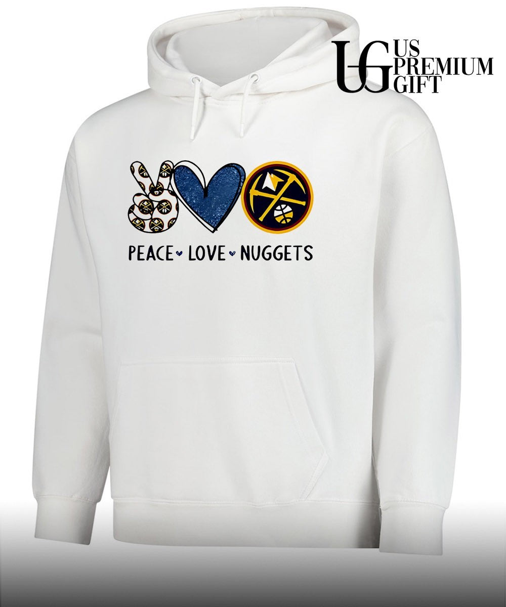 Peace Love Denver Nuggets NBA shirt