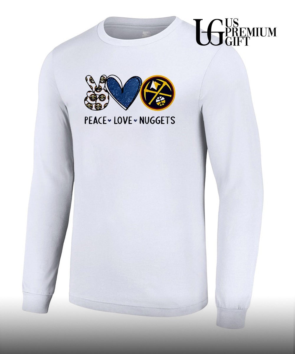 Peace Love Denver Nuggets NBA shirt