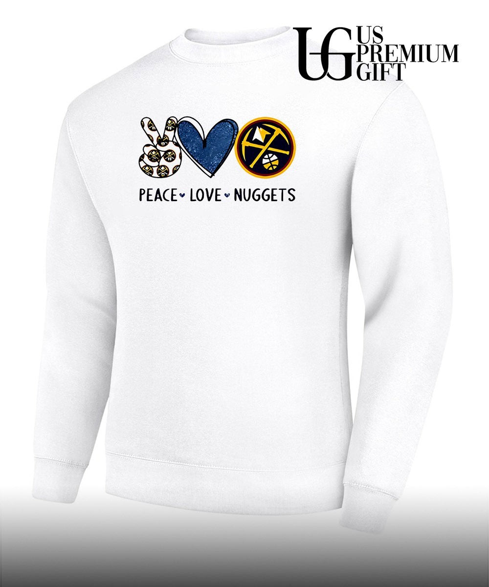 Peace Love Denver Nuggets NBA shirt