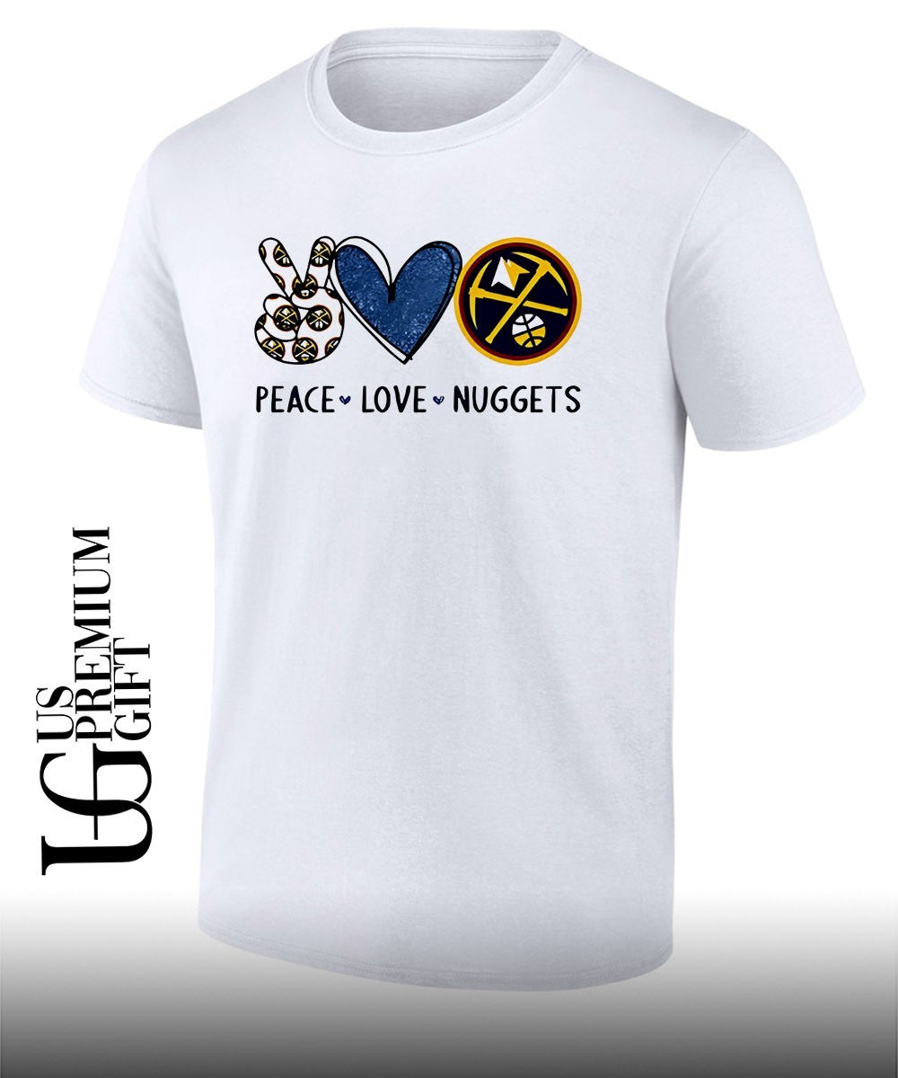 Peace Love Denver Nuggets NBA shirt