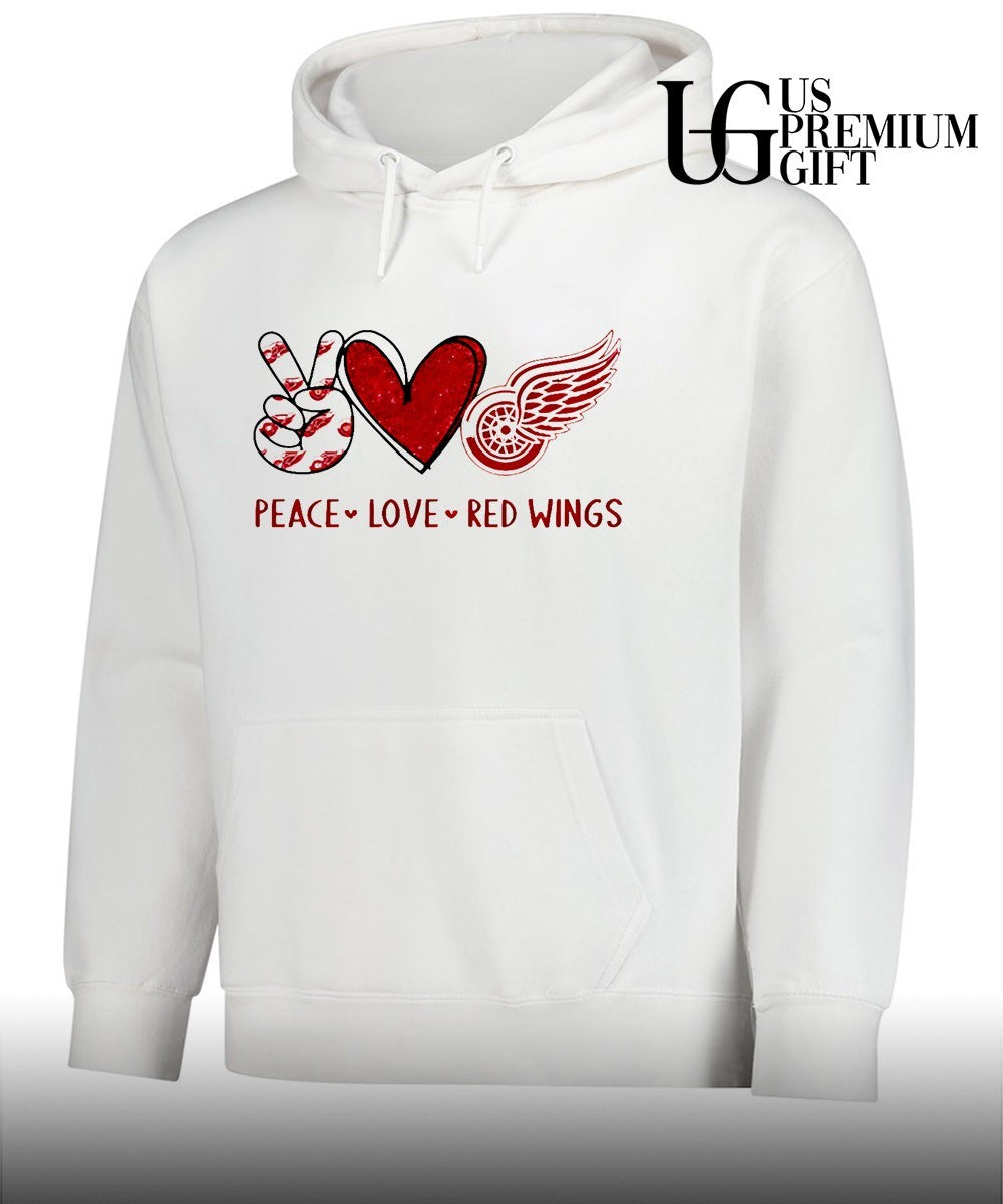 Peace Love Detroit Red Wings NHL shirt