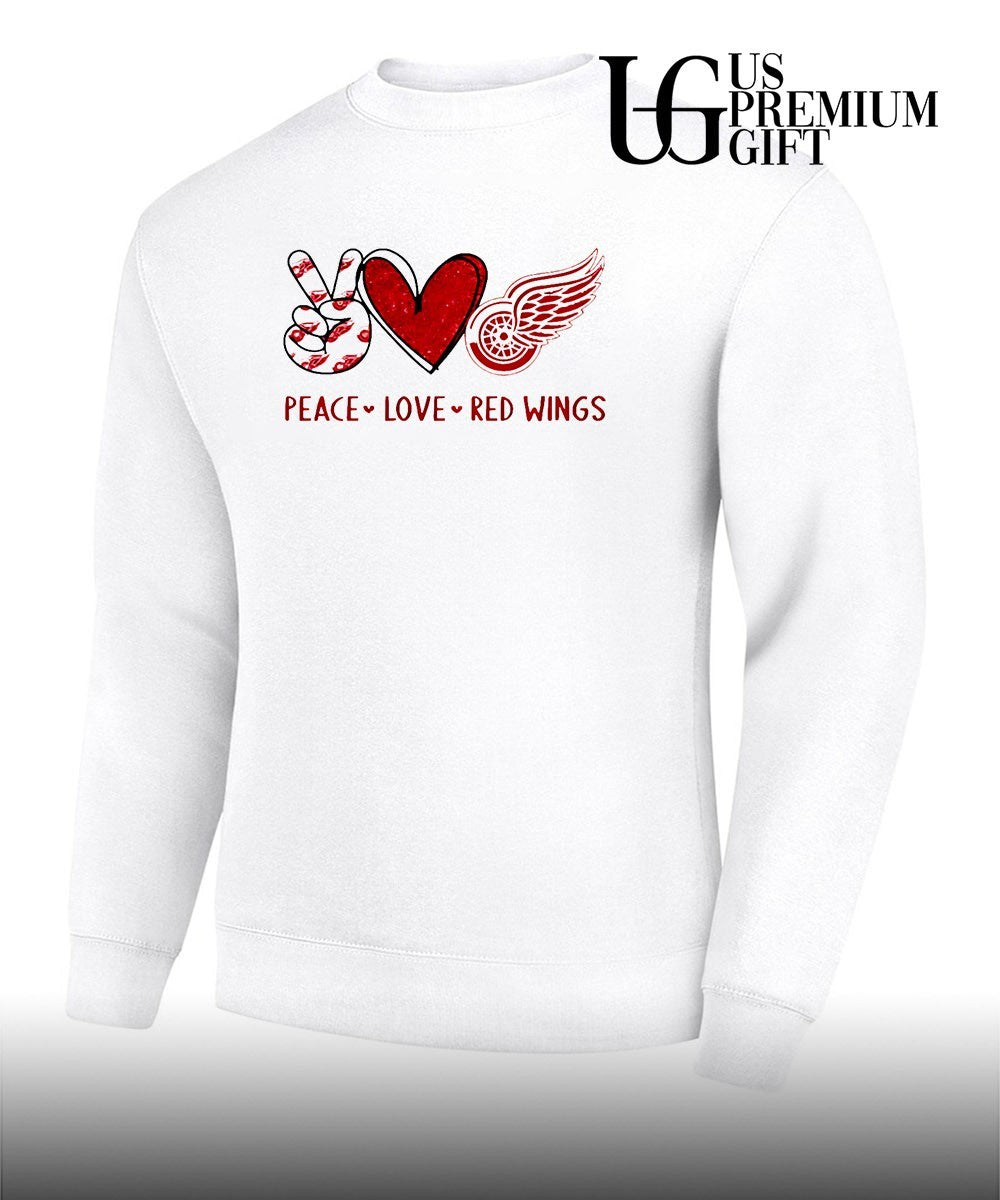 Peace Love Detroit Red Wings NHL shirt