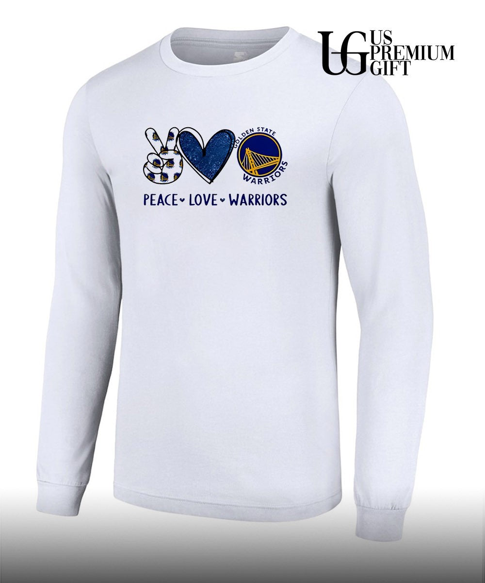 Peace Love Golden State Warriors NBA shirt