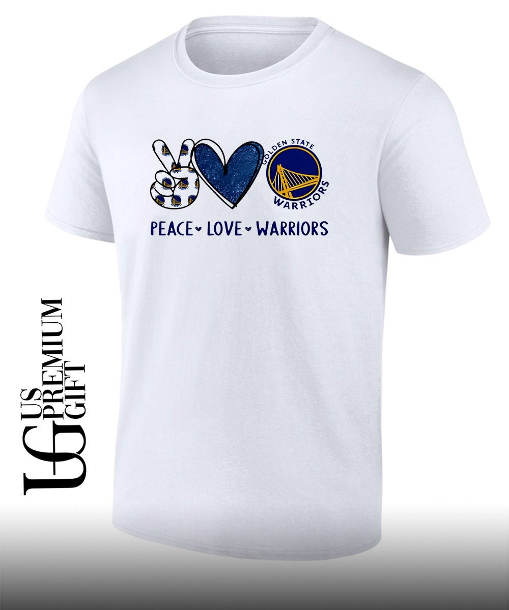 Peace Love Golden State Warriors NBA shirt