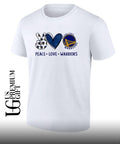 Peace Love Golden State Warriors NBA shirt