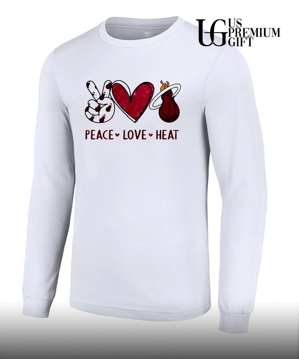 Peace Love Miami Heat NBA shirt