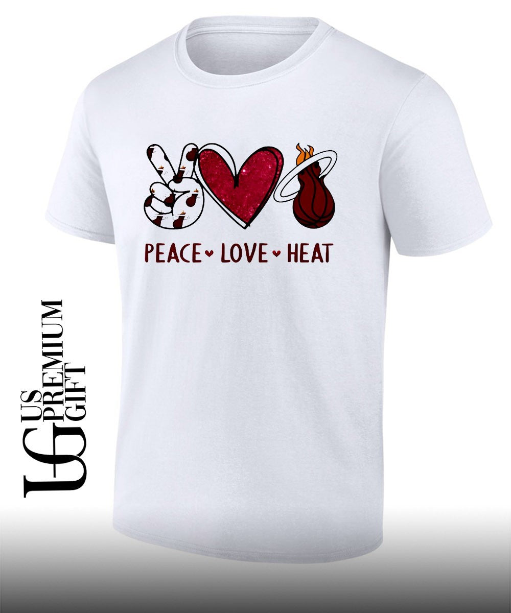 Peace Love Miami Heat NBA shirt