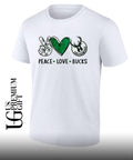 Peace Love Milwaukee Bucks NBA shirt