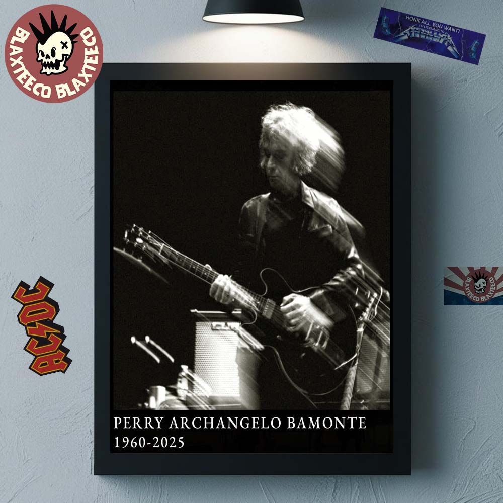 Perry Bamonte The Cure Guitarist Rest In Peace RIP 1960-2025 Tribute Poster Canvas