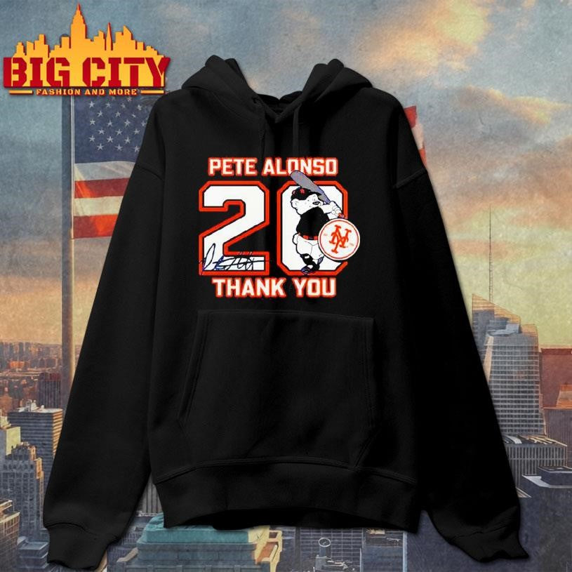 Pete Alonso 20 Baltimore Orioles Baseball Thank You Signature Shirt