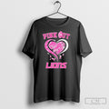 Pink Out Heart Logo Lions