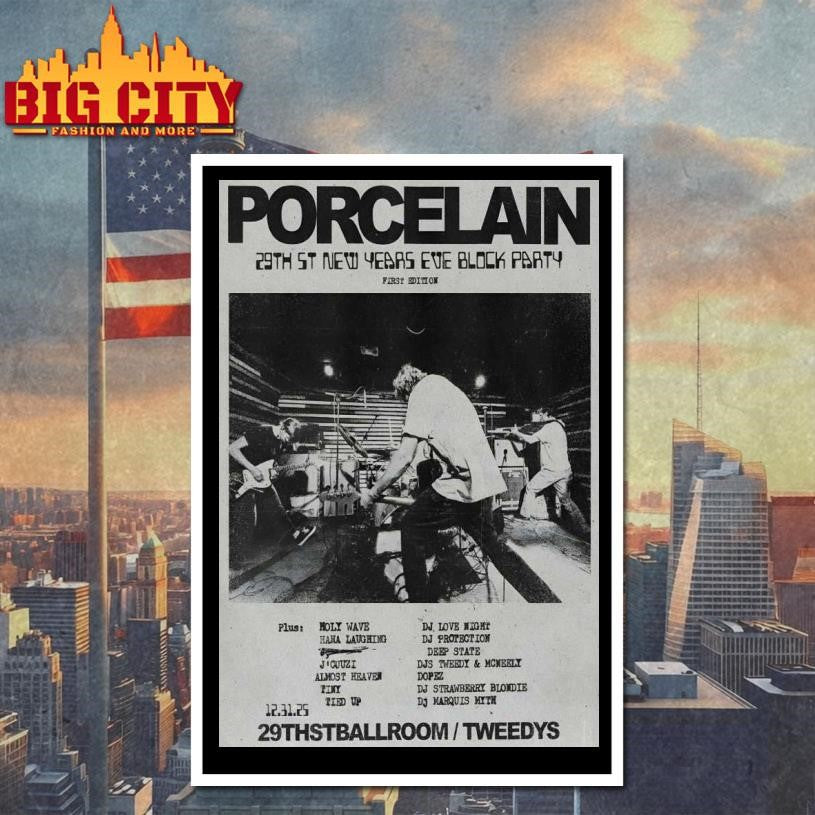Porcelain NYE In Austin TX On Dec 31 2025 Poster shirt