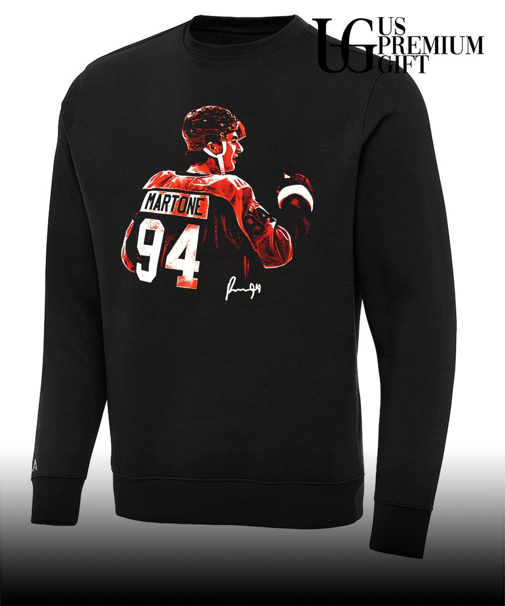 Porter Martone Philadelphia Flyers hockey bitmap signature shirt