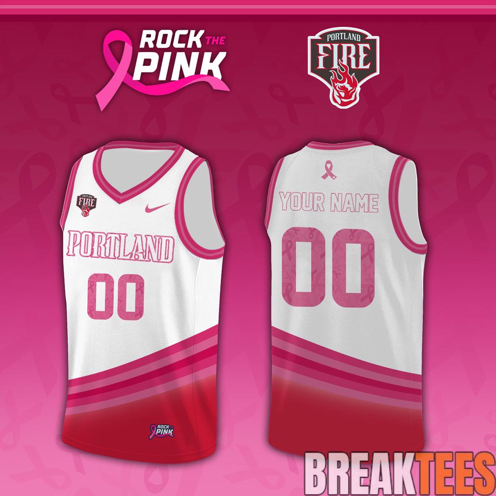 Portland Fire x Rock The Pink 2026 Custom Jersey