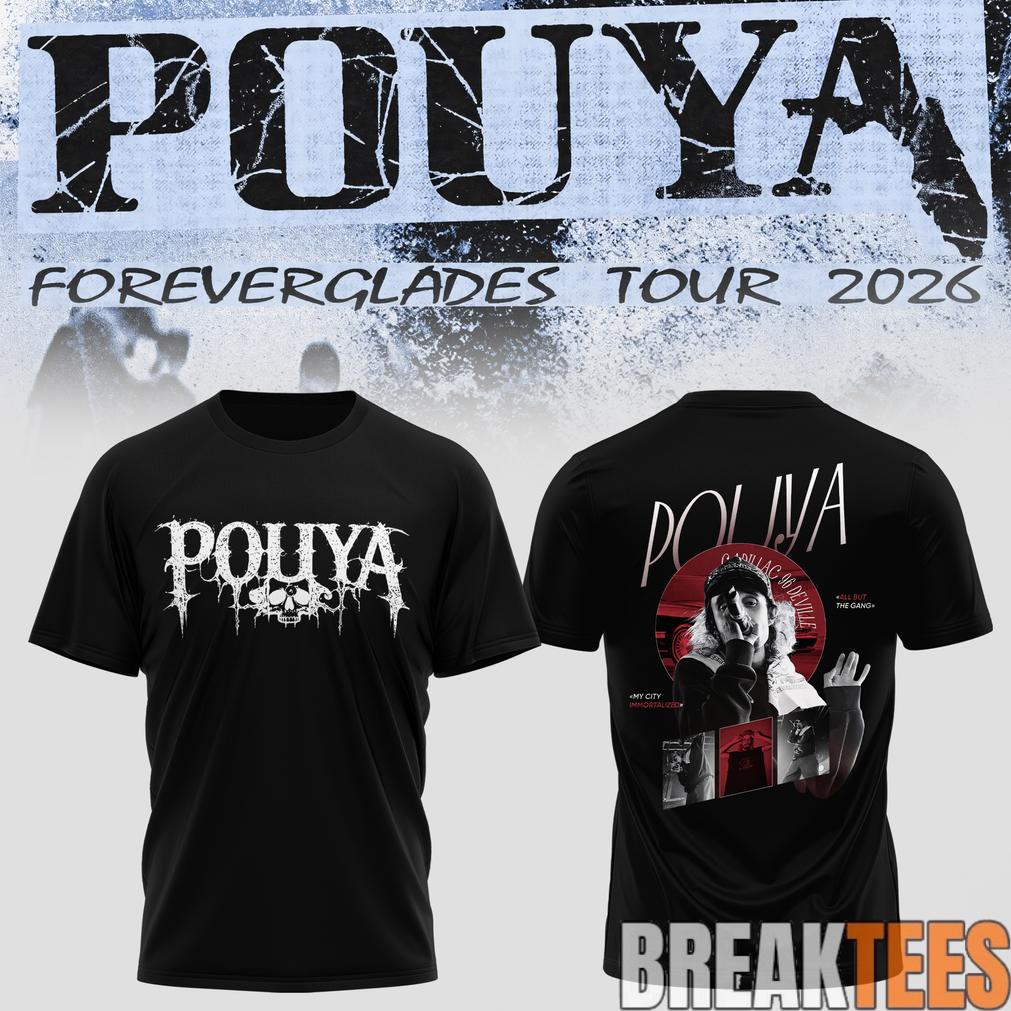 Pouya Foreverglades Tour 2026 Black Tee