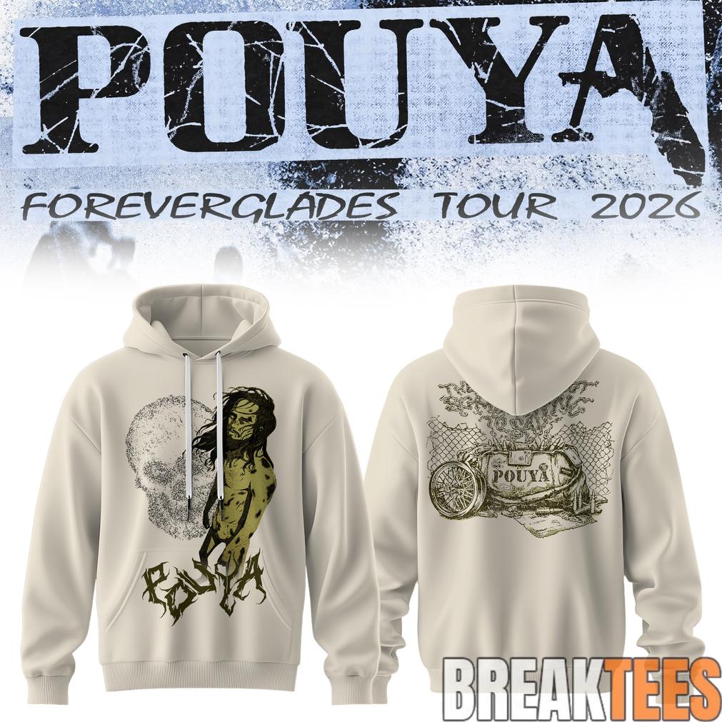 Pouya Foreverglades Tour 2026 Hoodie White