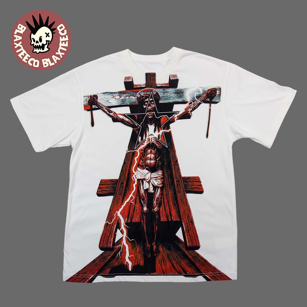 Praiseche Rest In Bass Cross T-Shirt