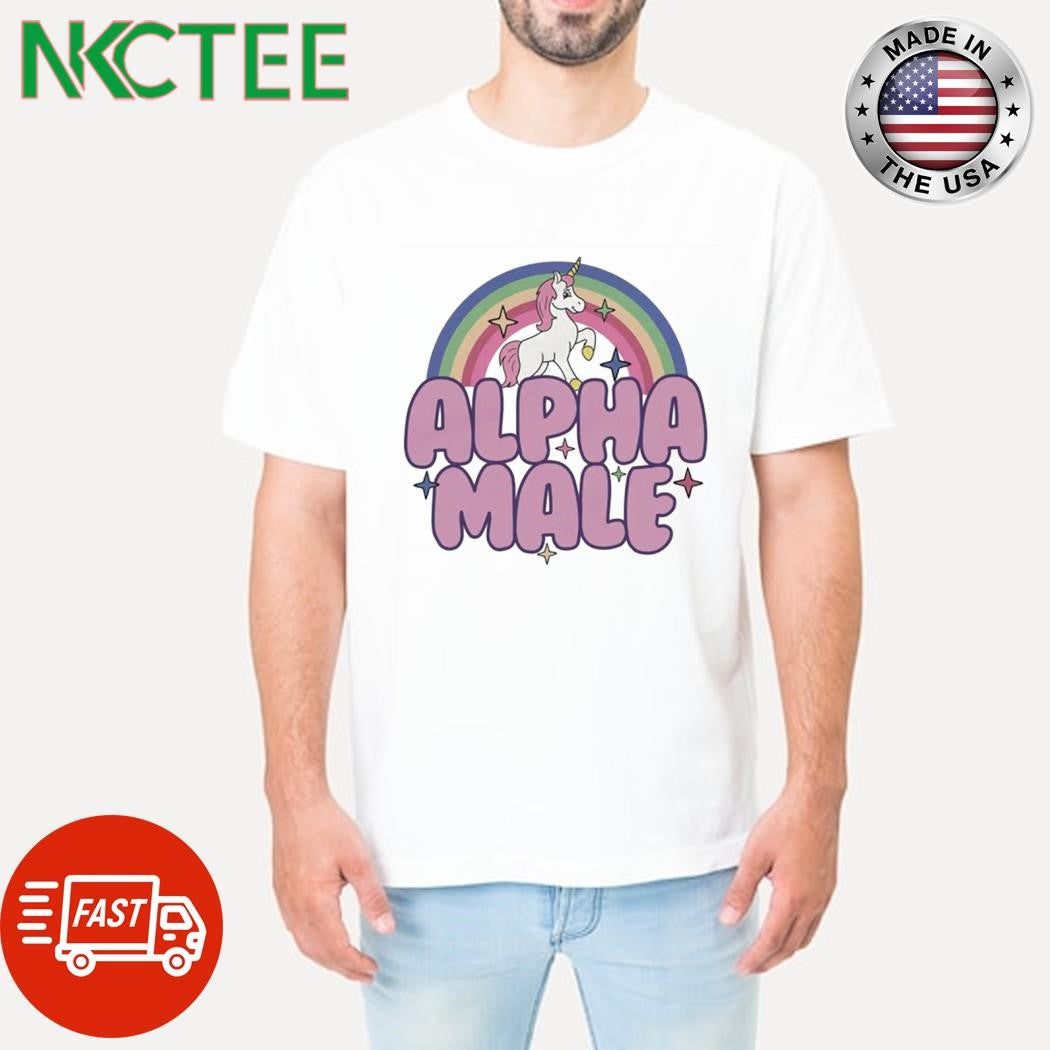 Premium Alpha Male Unicorn Rainbow shirt