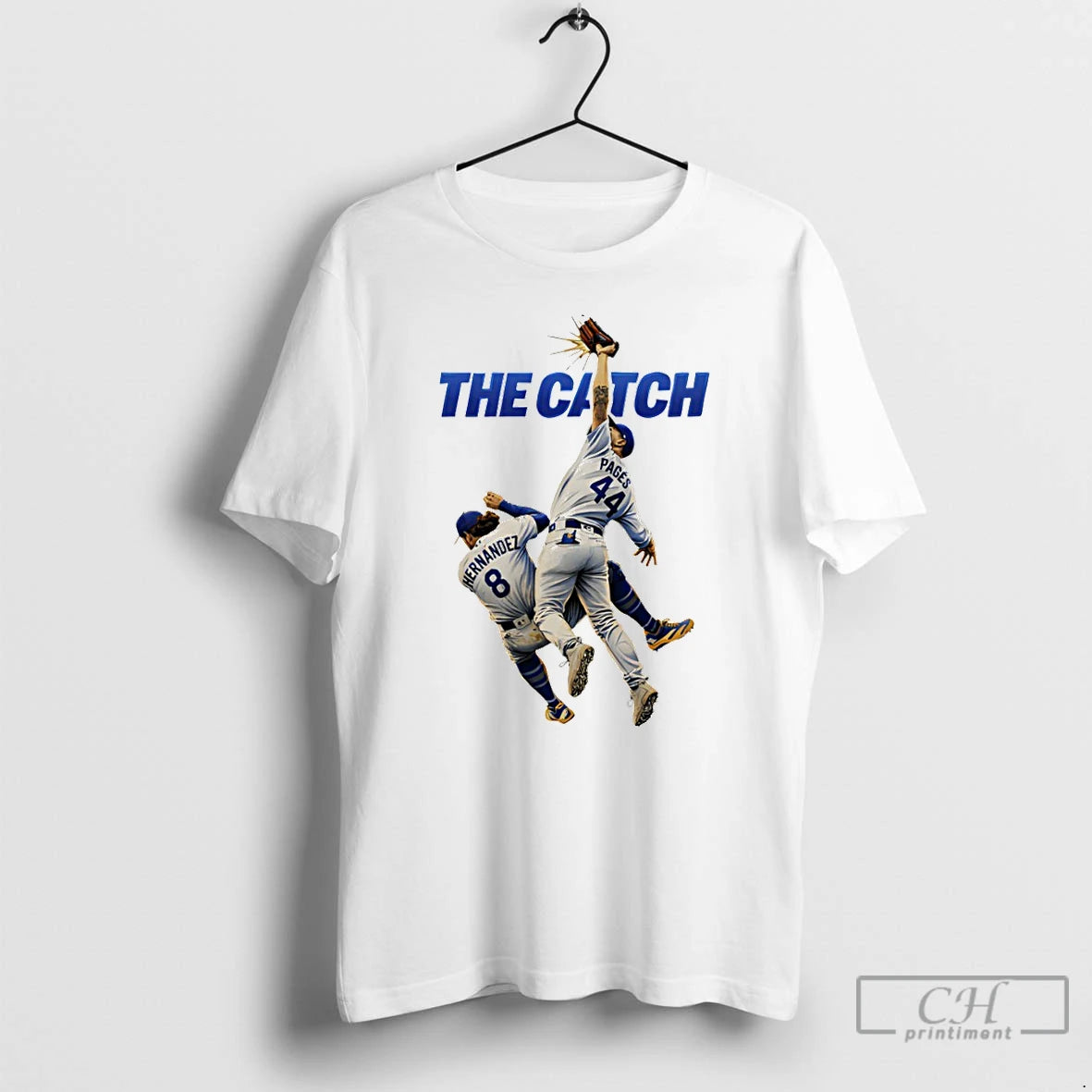 Premium Andy Pages Vs Kike Hernandez The Catch Los Angeles Champs Baseball T Shirts Sweater