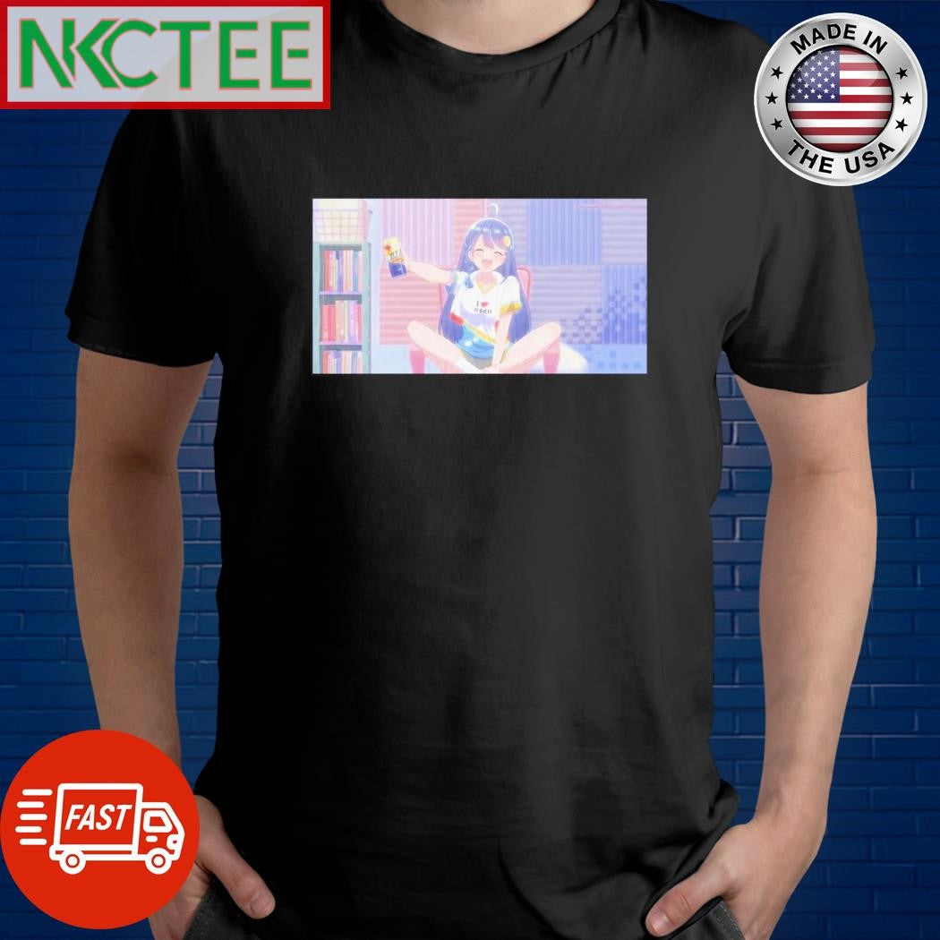Premium Awa-chan sit smile cheese paint shirt