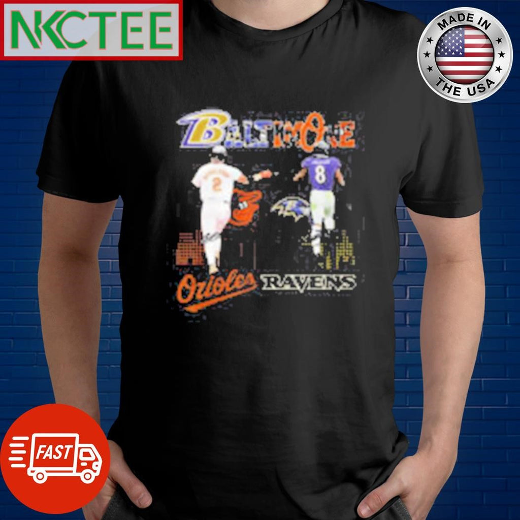 Premium Baltimore Orioles Henderson Baltimore Ravens Jackson 8 Shirt