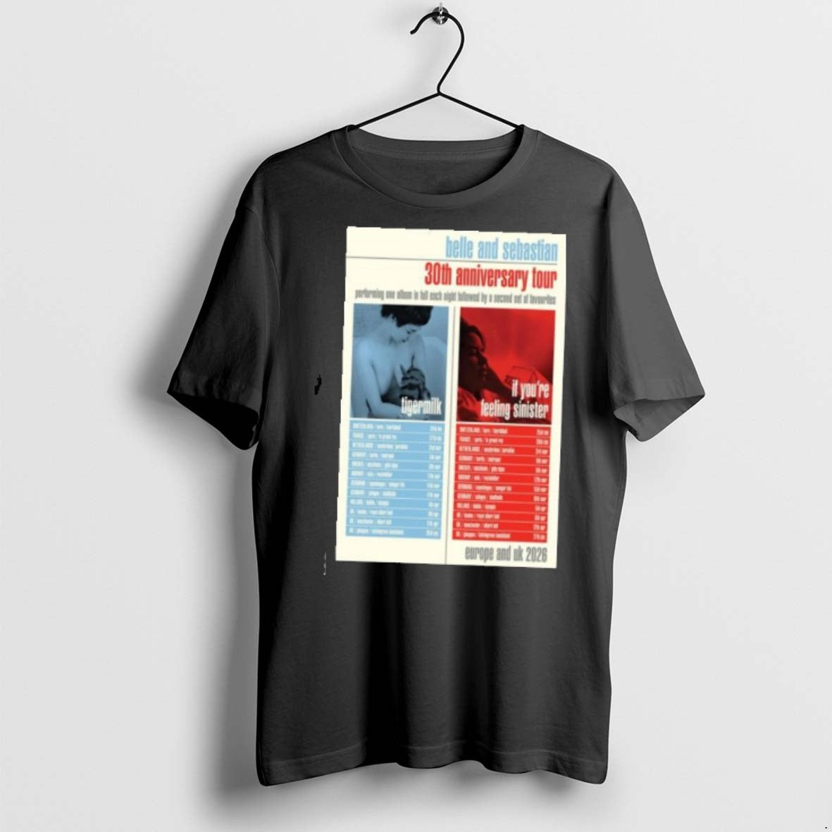 Premium Belle And Sebastian 30th Anniversary Tour Europe Uk 2026 T Shirts
