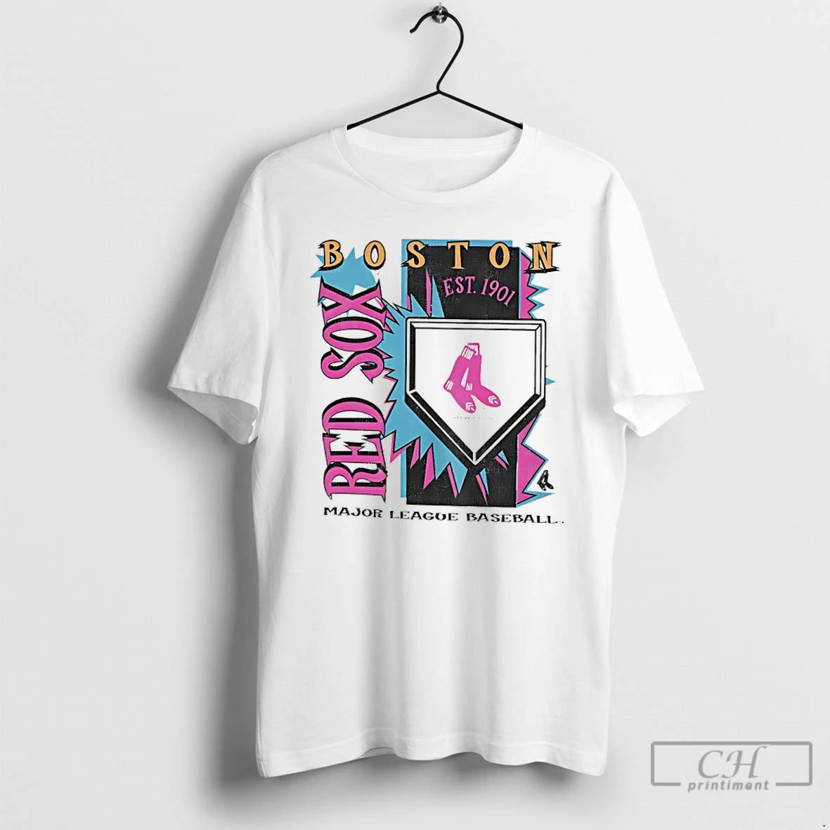Premium Boston Red Sox1901 Mlb Cooperstown Neon Field Shock