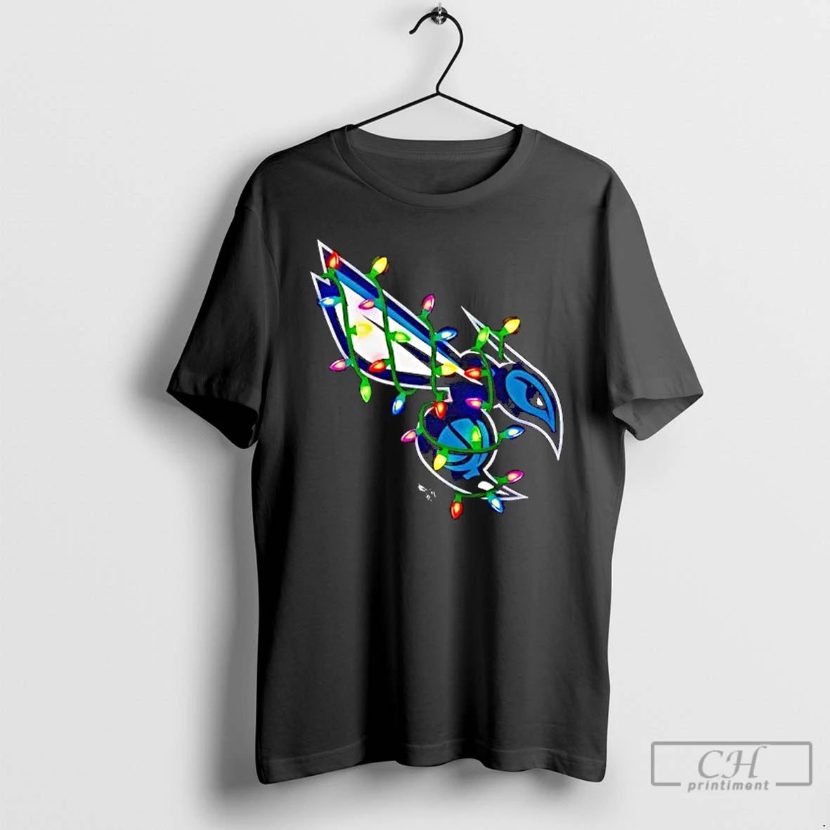 Premium Charlotte Hornets Logo Lights Merry Christmas