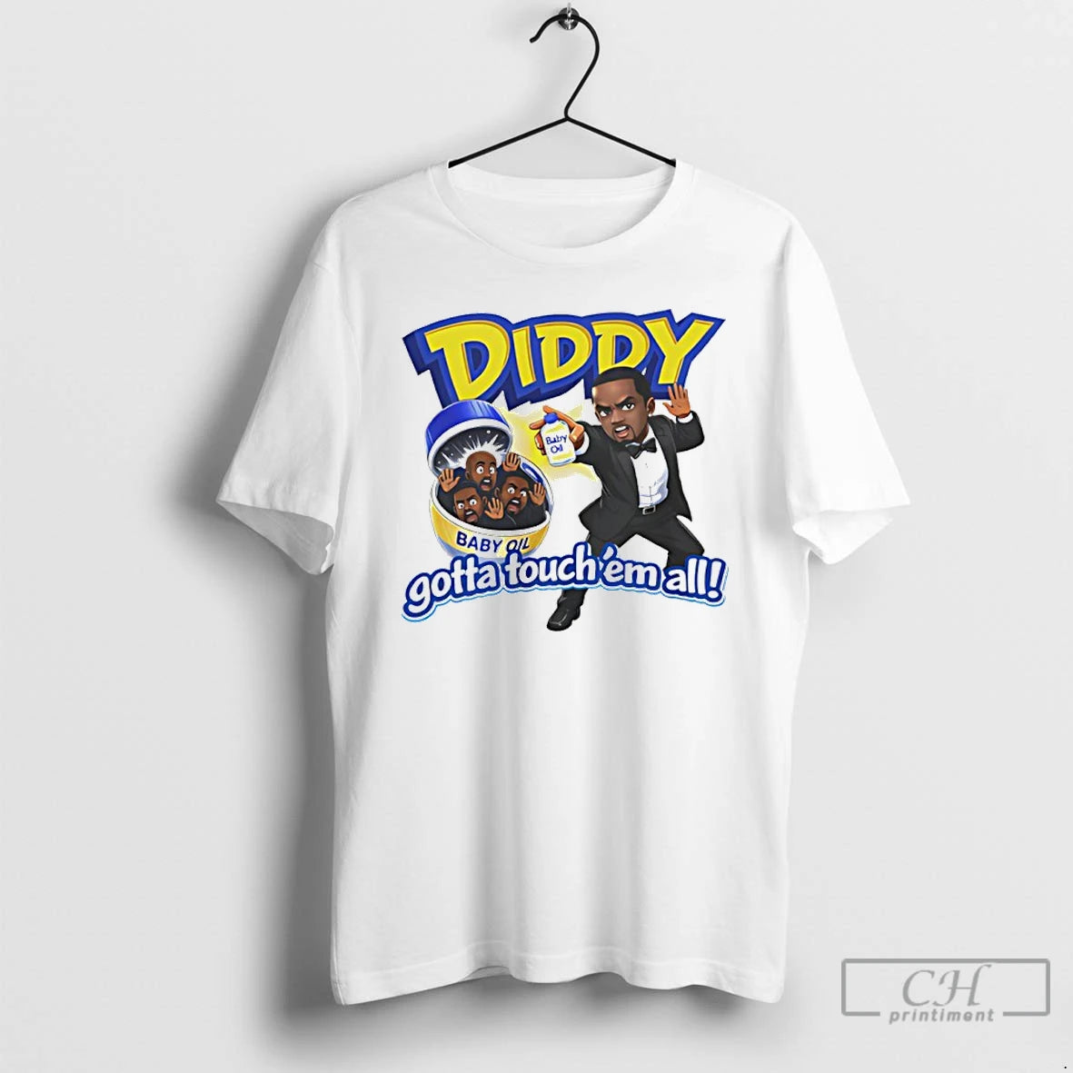 Premium Diddy Baby Oil Gotta Touch Em All Meme