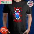 Premium Eat your heart graphic horror shirt