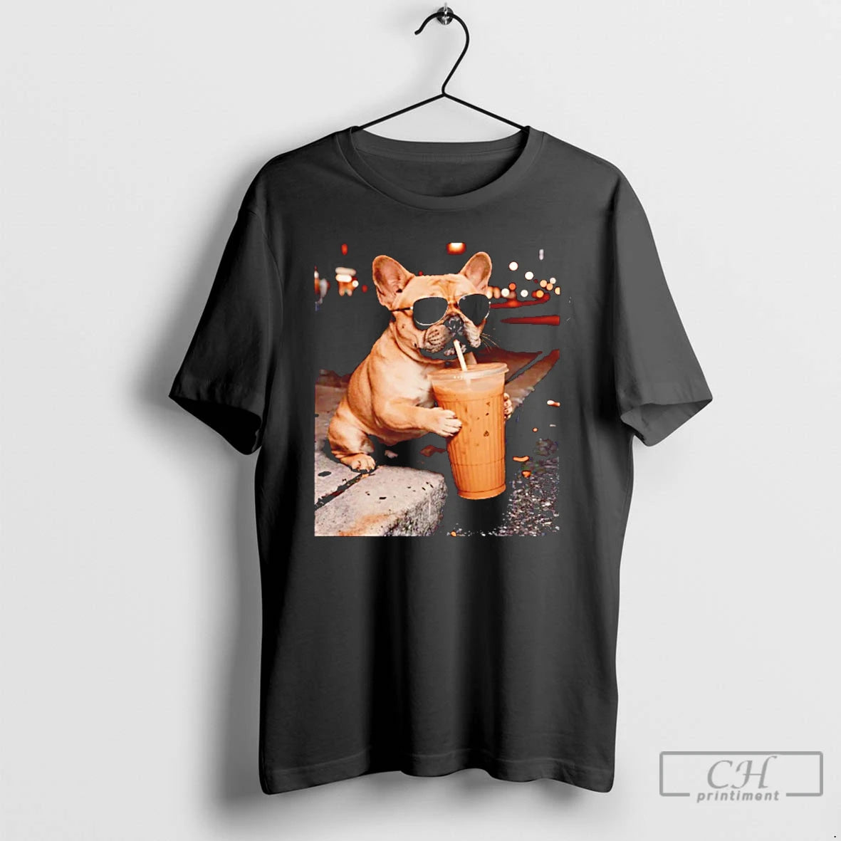 Premium French Bulldog Iced Coffee Meme