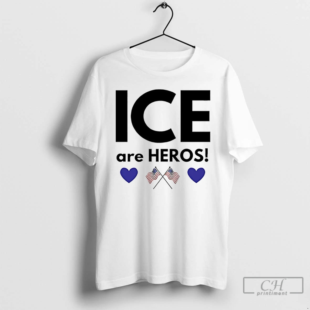 Premium Ice Are Heroes American Flag