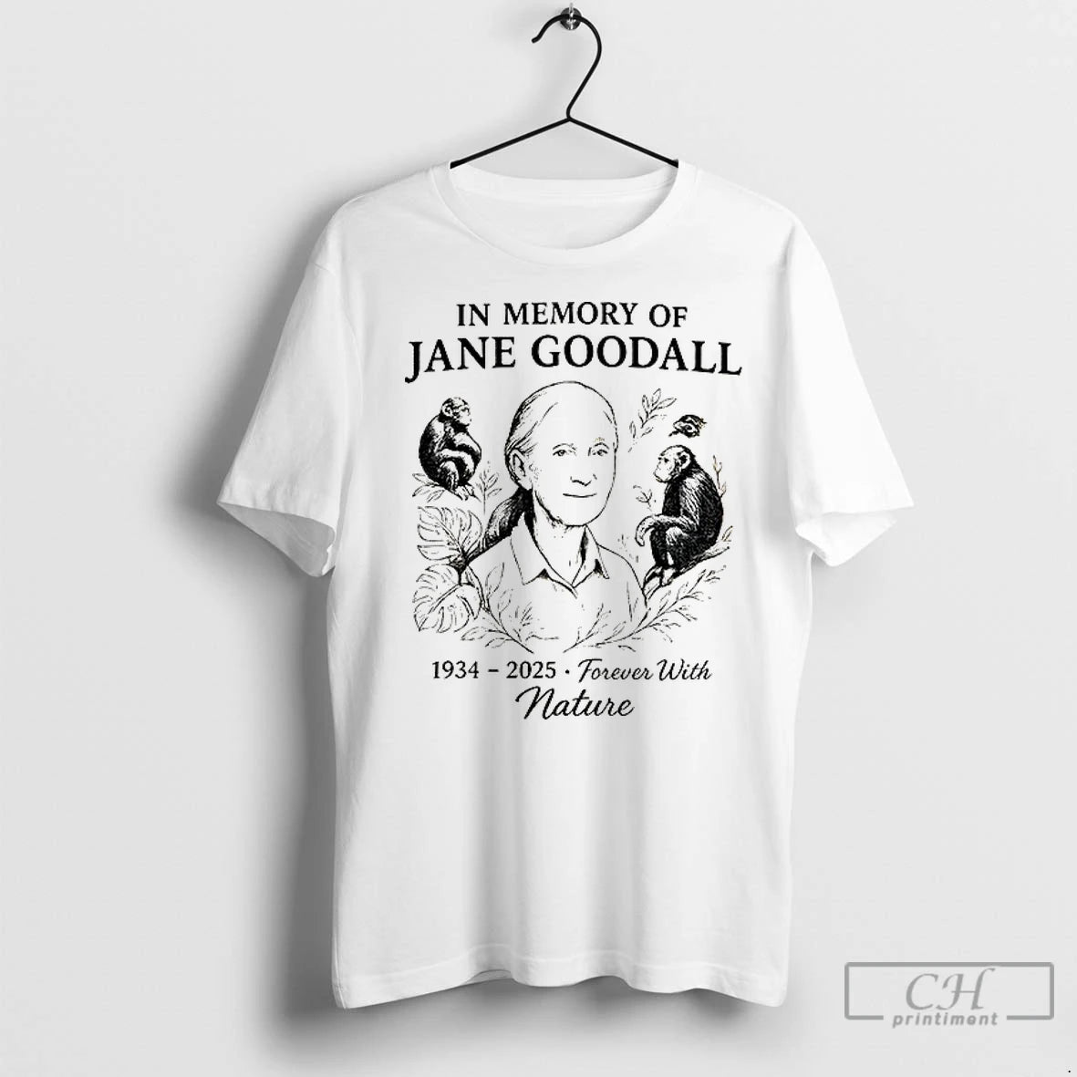 Premium In Memory Of Jane Goodall 1934 2025 Forever With Nature