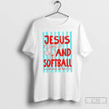 Premium Jesus And Softball Run The Bases Set Before You