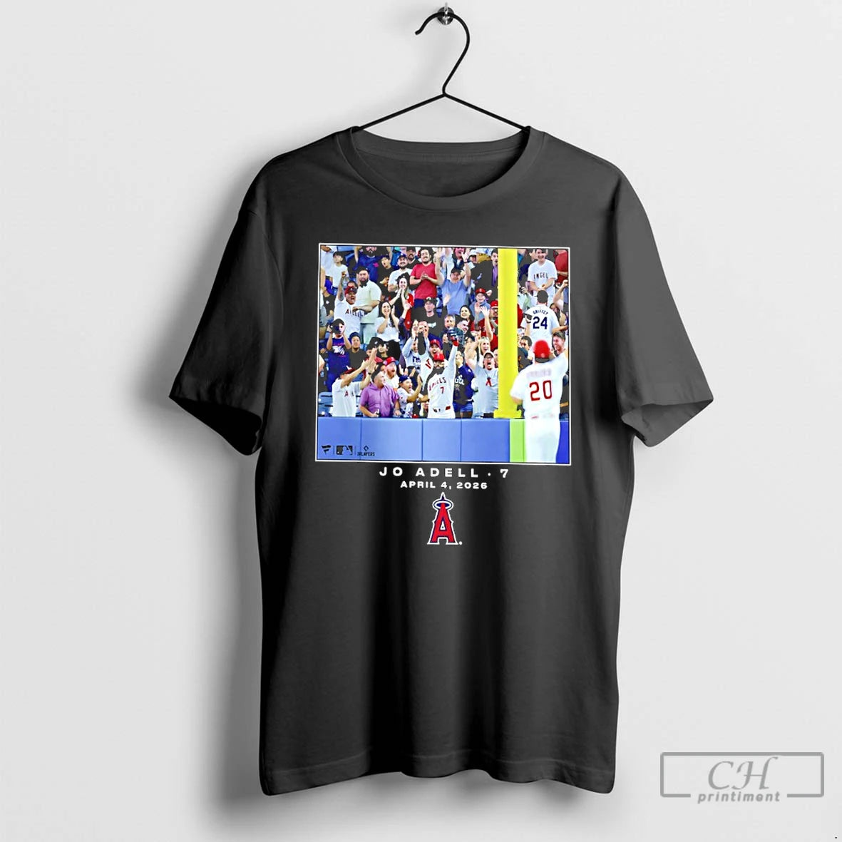 Premium Los Angeles Angels Jo Adell Black Mlb Flash Feature