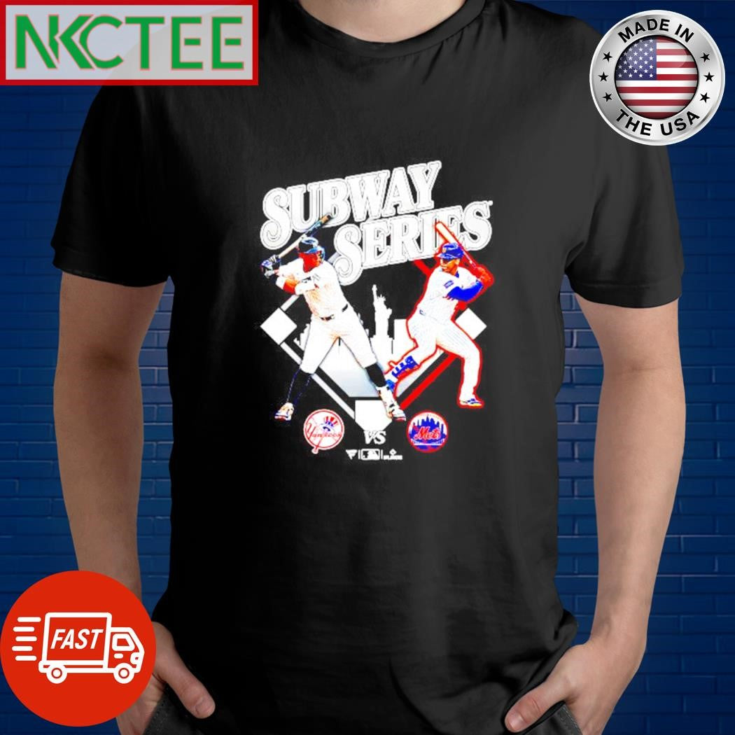 Premium New York Yankees vs Mets Aaron Judge and Juan Soto 2025 Subway Series Matchup batting shirt
