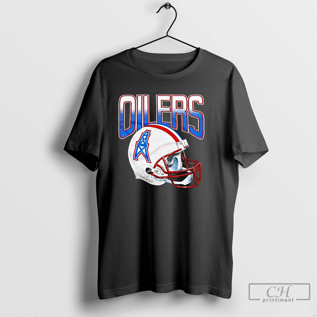 Premium Oilers Football Gradient Helmet