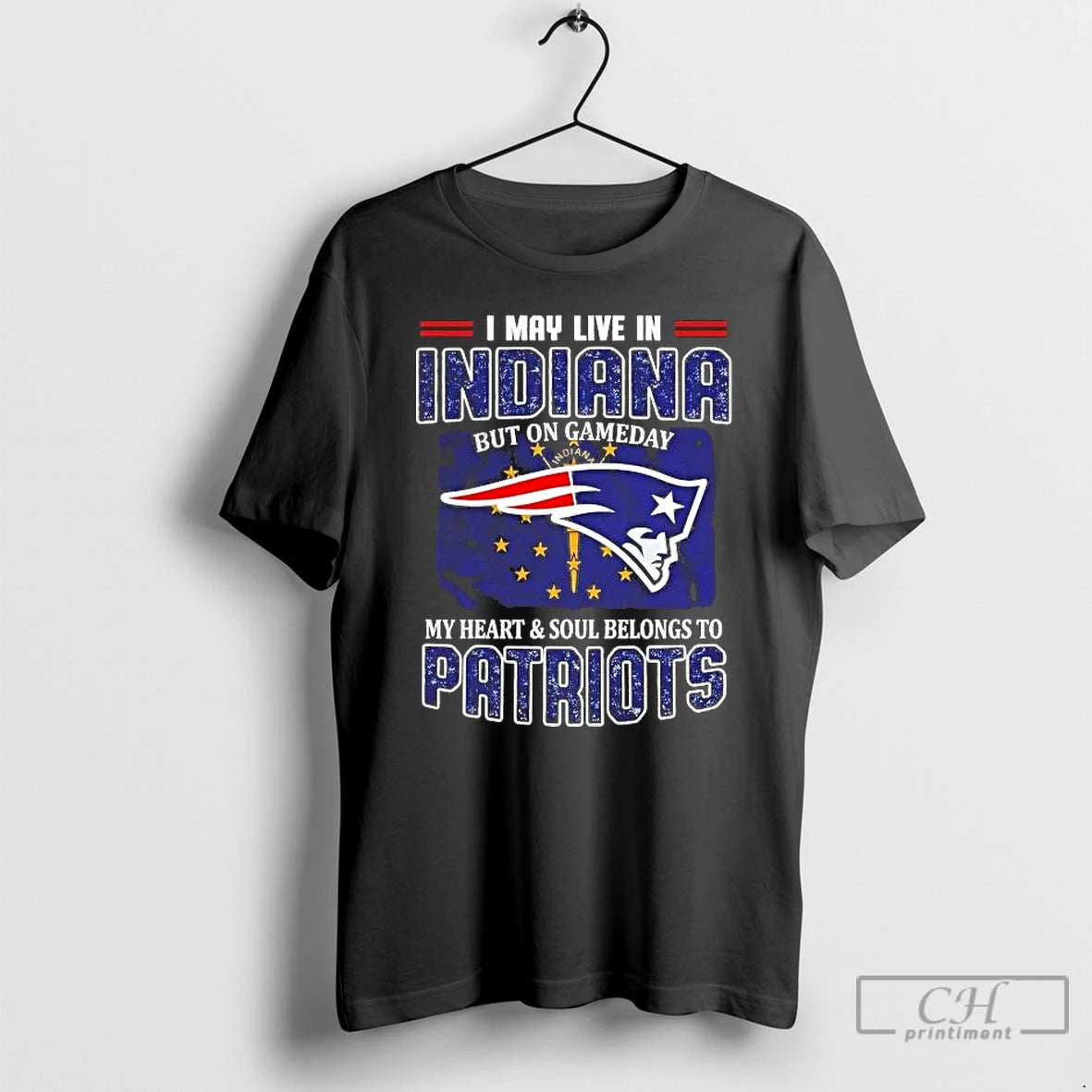 Premium On Gameday My Heart And Soul Belongs To Patriots I May Live In Indiana