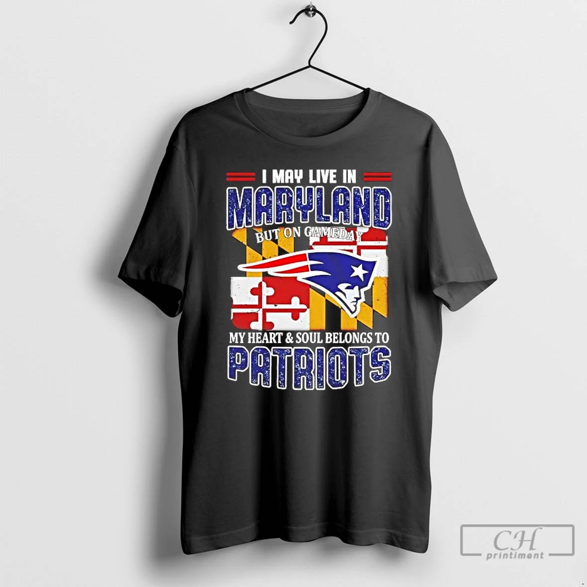 Premium On Gameday My Heart And Soul Belongs To Patriots I May Live In Maryland