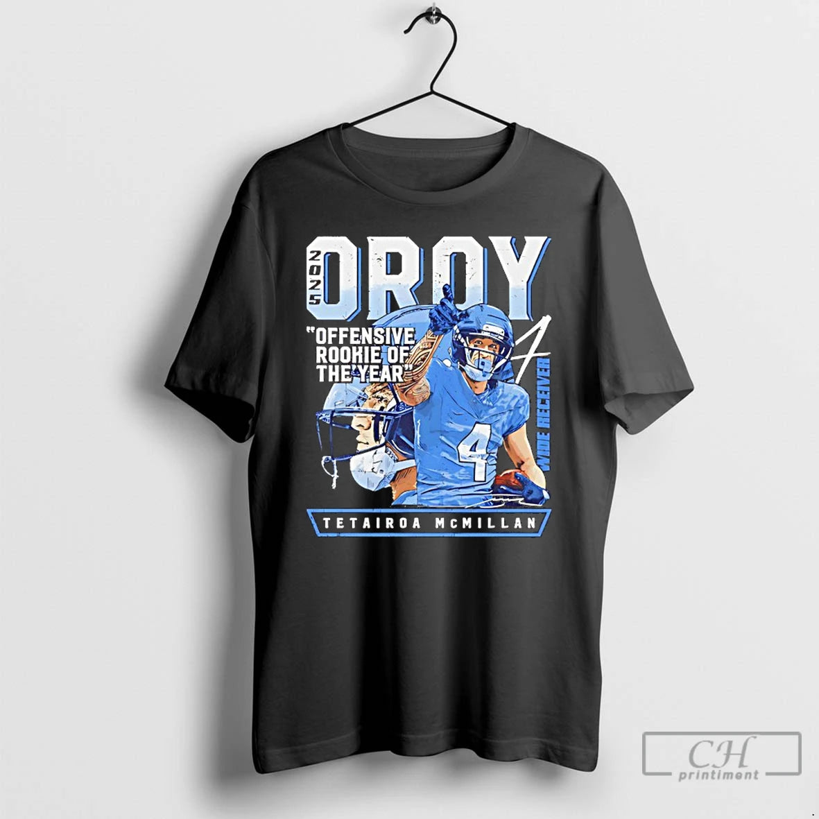 Premium Panthers Tetairoa Mcmillan Offensive Rookie Of The Years 2025 Oroy